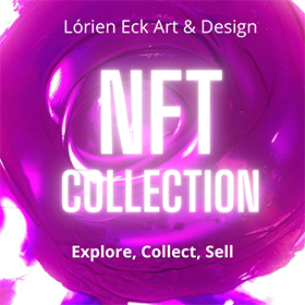 image of purple paint directing to lorien eck NFT collection