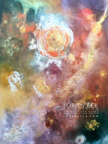 Image of Swirl, a mixed media painting by Lorien Eck